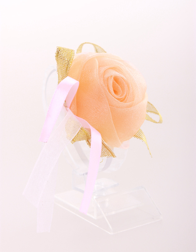 Eden Bridesmaid Corsage in Apricot